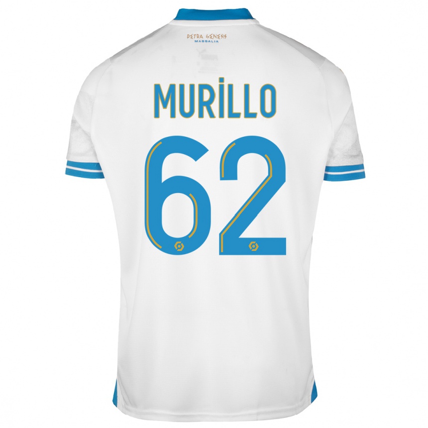 Niño Fútbol Camiseta Amir Murillo #62 Blanco 1ª Equipación 2023/24 México