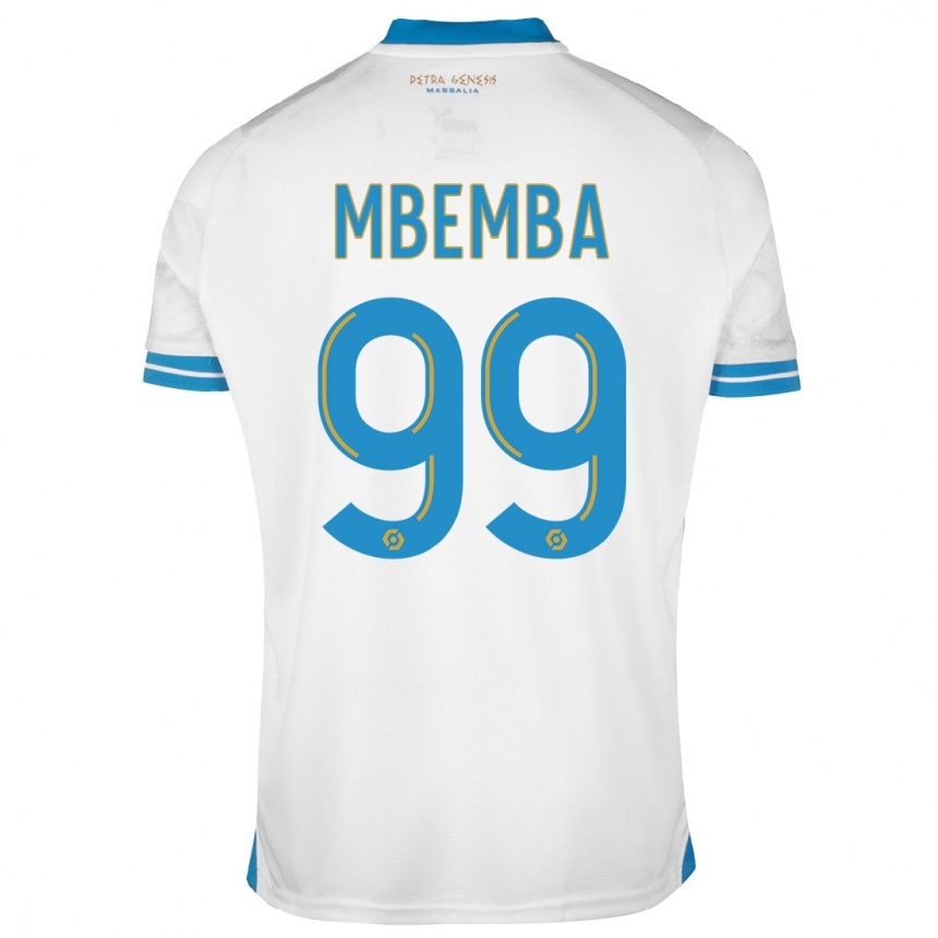 Niño Fútbol Camiseta Chancel Mbemba #99 Blanco 1ª Equipación 2023/24 México