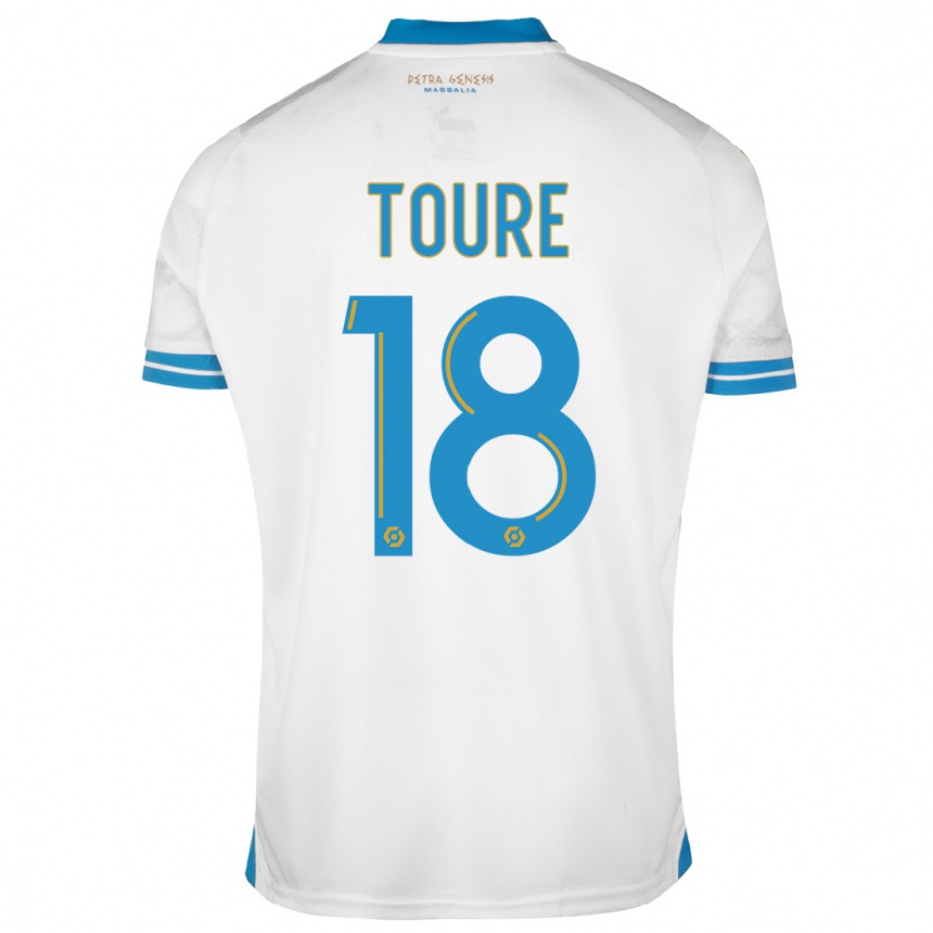 Niño Fútbol Camiseta Isaak Toure #18 Blanco 1ª Equipación 2023/24 México