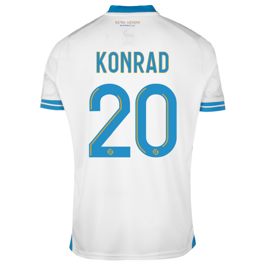 Niño Fútbol Camiseta Konrad De La Fuente #20 Blanco 1ª Equipación 2023/24 México