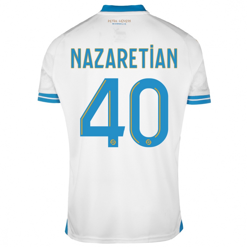 Niño Fútbol Camiseta Manuel Nazaretian #40 Blanco 1ª Equipación 2023/24 México