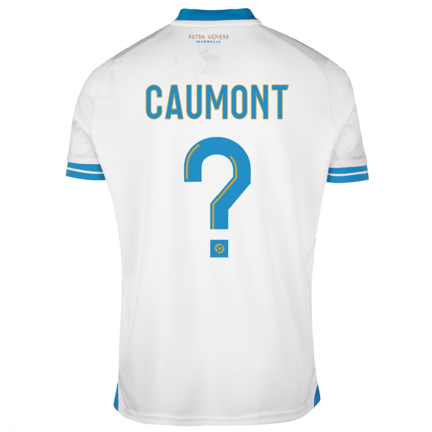 Niño Fútbol Camiseta Enzo Caumont #0 Blanco 1ª Equipación 2023/24 México