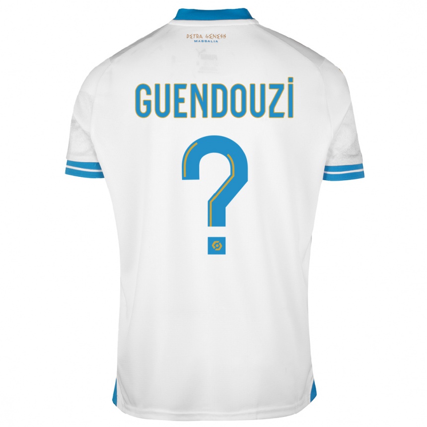 Niño Fútbol Camiseta Milan Guendouzi #0 Blanco 1ª Equipación 2023/24 México