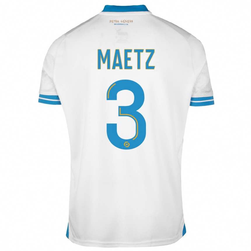 Niño Fútbol Camiseta Agathe Maetz #3 Blanco 1ª Equipación 2023/24 México