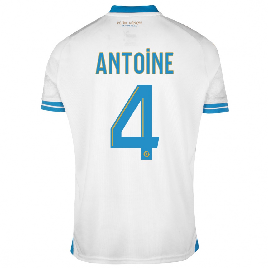 Niño Fútbol Camiseta Maud Antoine #4 Blanco 1ª Equipación 2023/24 México