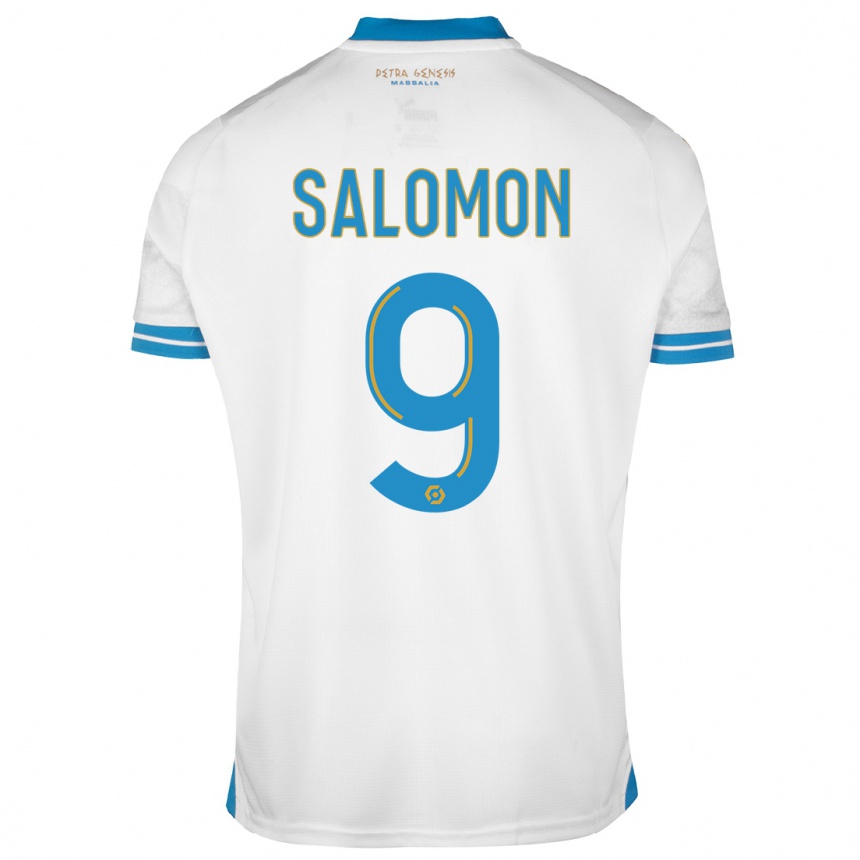 Niño Fútbol Camiseta Maeva Salomon #9 Blanco 1ª Equipación 2023/24 México