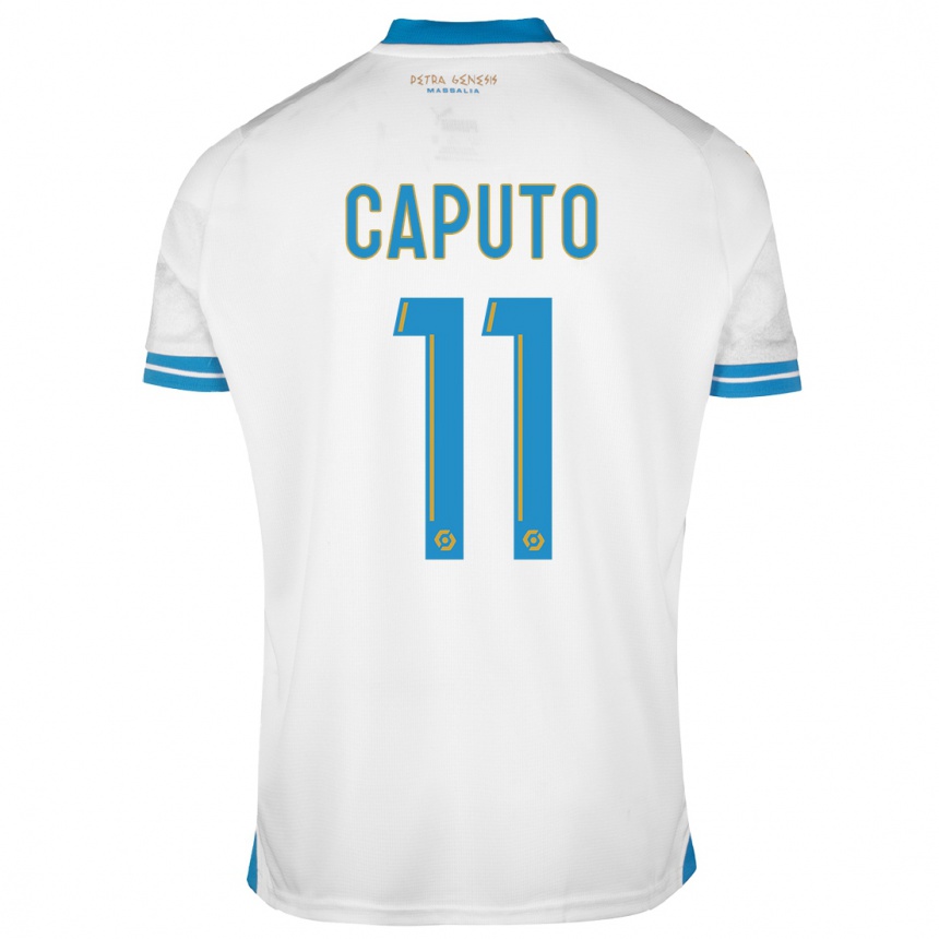 Niño Fútbol Camiseta Cindy Caputo #11 Blanco 1ª Equipación 2023/24 México