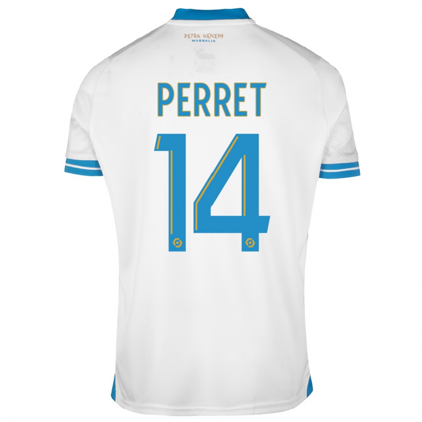 Niño Fútbol Camiseta Jenny Perret #14 Blanco 1ª Equipación 2023/24 México