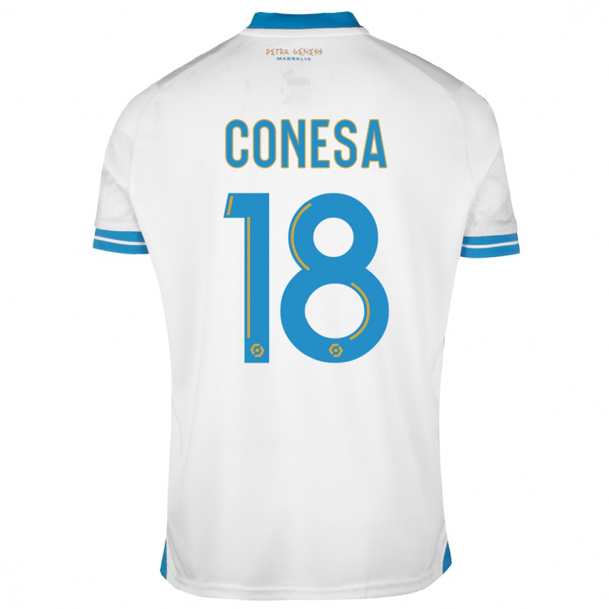 Niño Fútbol Camiseta Anna Conesa #18 Blanco 1ª Equipación 2023/24 México