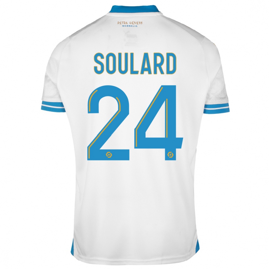 Niño Fútbol Camiseta Amandine Soulard #24 Blanco 1ª Equipación 2023/24 México