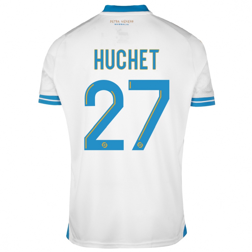 Niño Fútbol Camiseta Sarah Huchet #27 Blanco 1ª Equipación 2023/24 México