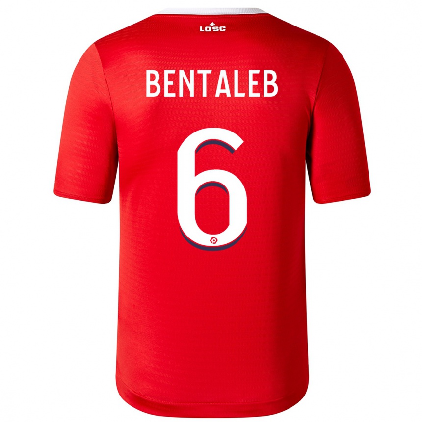 Niño Fútbol Camiseta Nabil Bentaleb #6 Rojo 1ª Equipación 2023/24 México