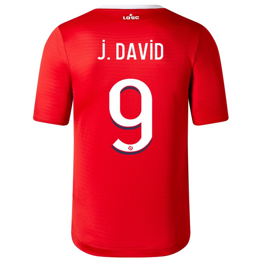 Niño Fútbol Camiseta Jonathan David #9 Rojo 1ª Equipación 2023/24 México