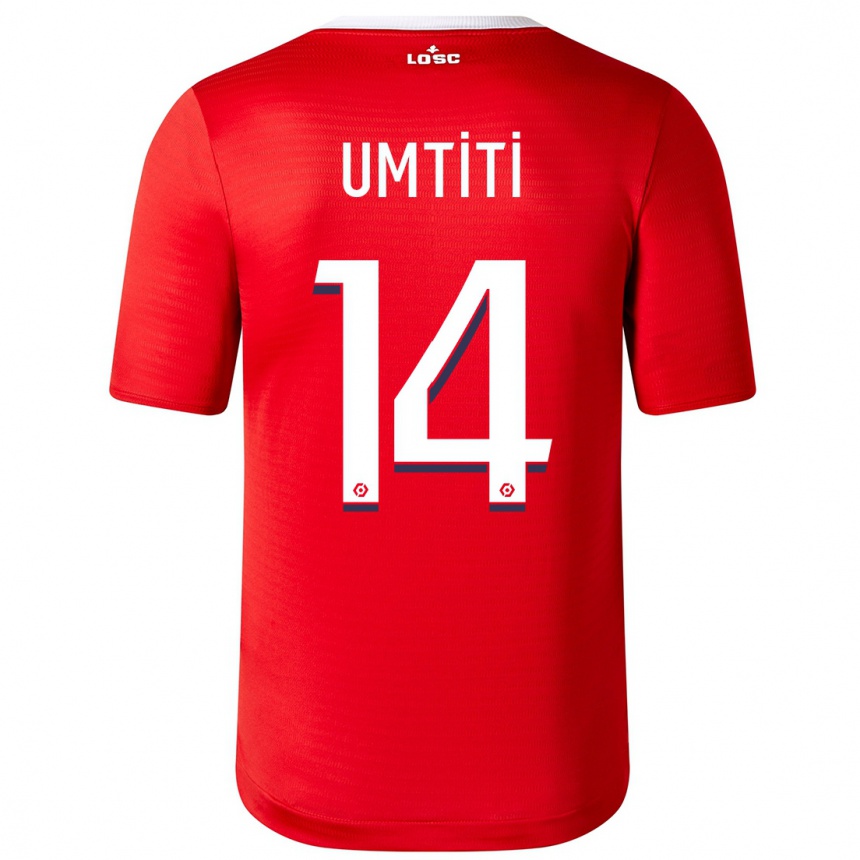 Niño Fútbol Camiseta Samuel Umtiti #14 Rojo 1ª Equipación 2023/24 México