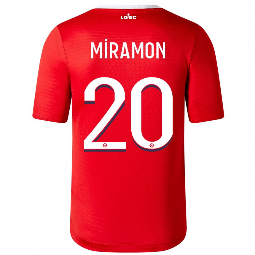 Niño Fútbol Camiseta Ignacio Miramón #20 Rojo 1ª Equipación 2023/24 México