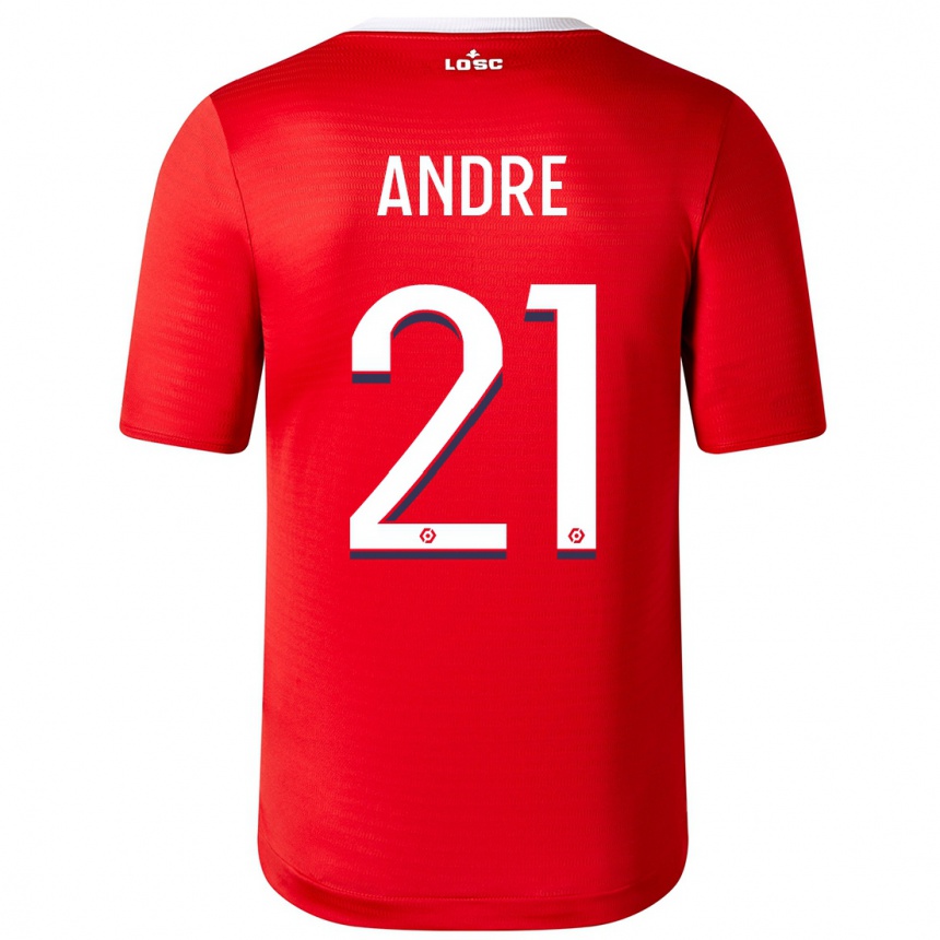 Niño Fútbol Camiseta Benjamin André #21 Rojo 1ª Equipación 2023/24 México