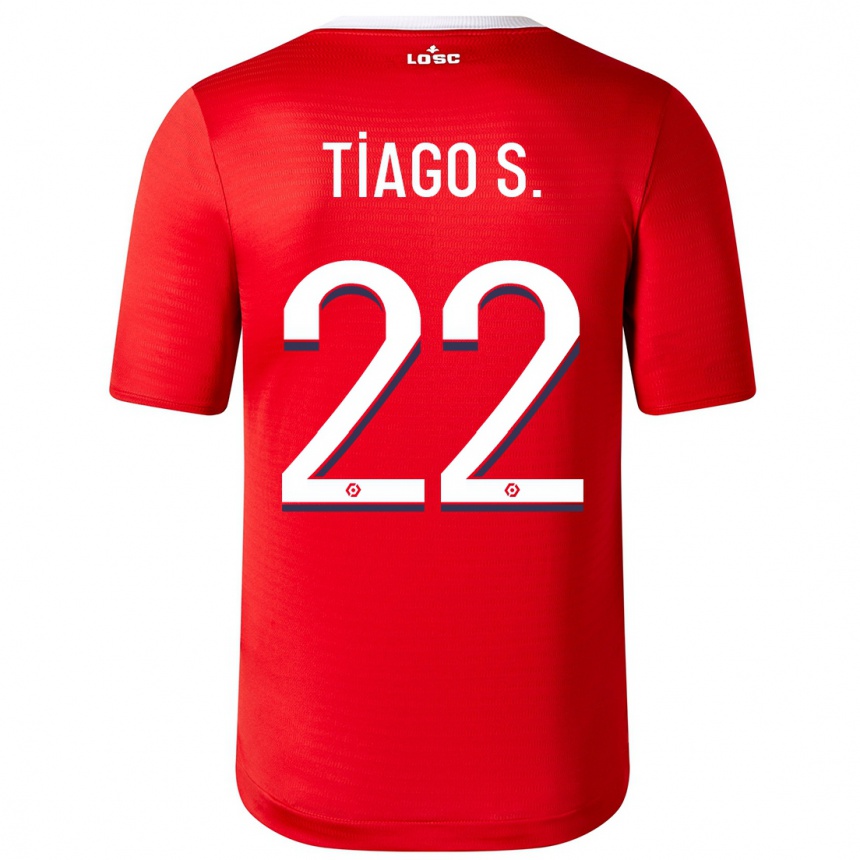 Niño Fútbol Camiseta Tiago Santos #22 Rojo 1ª Equipación 2023/24 México