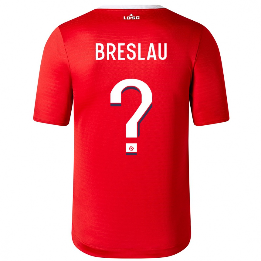 Niño Fútbol Camiseta Jessy Breslau #0 Rojo 1ª Equipación 2023/24 México