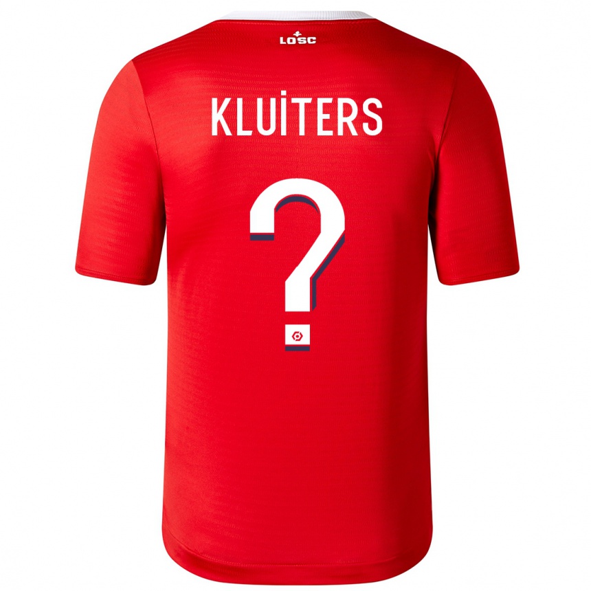 Niño Fútbol Camiseta Luuk Kluiters #0 Rojo 1ª Equipación 2023/24 México