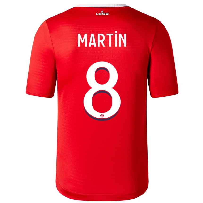Niño Fútbol Camiseta Jonas Martin #8 Rojo 1ª Equipación 2023/24 México