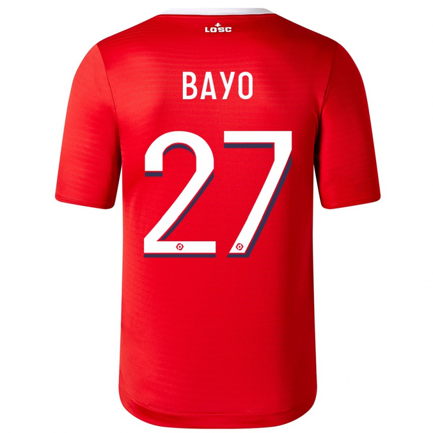 Niño Fútbol Camiseta Mohamed Bayo #27 Rojo 1ª Equipación 2023/24 México