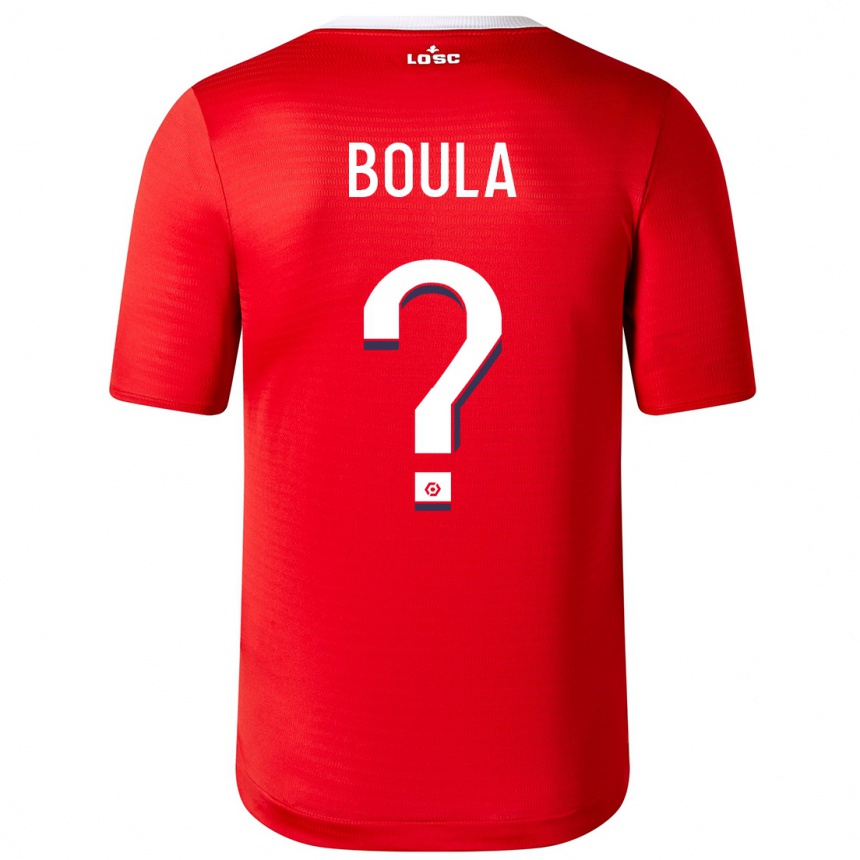 Niño Fútbol Camiseta Exauce Mpembele Boula #0 Rojo 1ª Equipación 2023/24 México