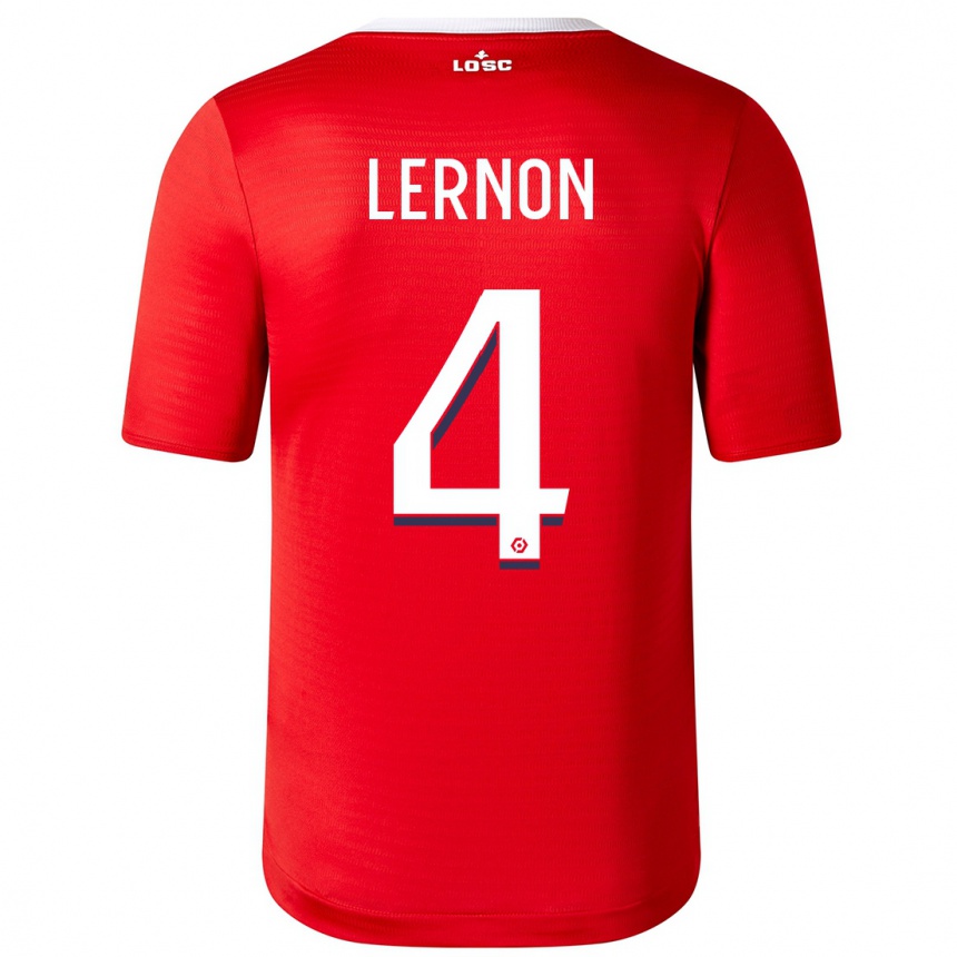 Niño Fútbol Camiseta Jessica Lernon #4 Rojo 1ª Equipación 2023/24 México