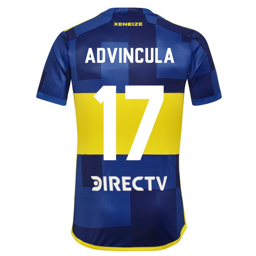 Niño Fútbol Camiseta Luis Advincula #17 Azul Oscuro Amarillo 1ª Equipación 2023/24 México