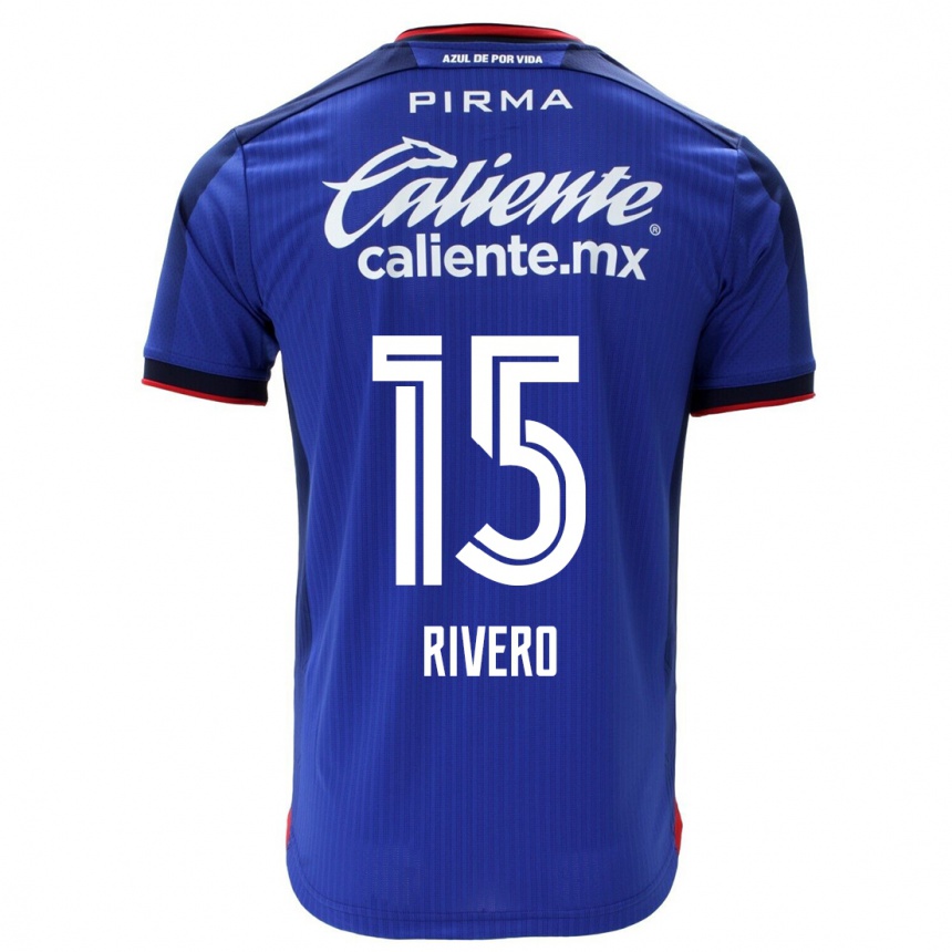 Niño Fútbol Camiseta Ignacio Rivero #15 Azul 1ª Equipación 2023/24 México