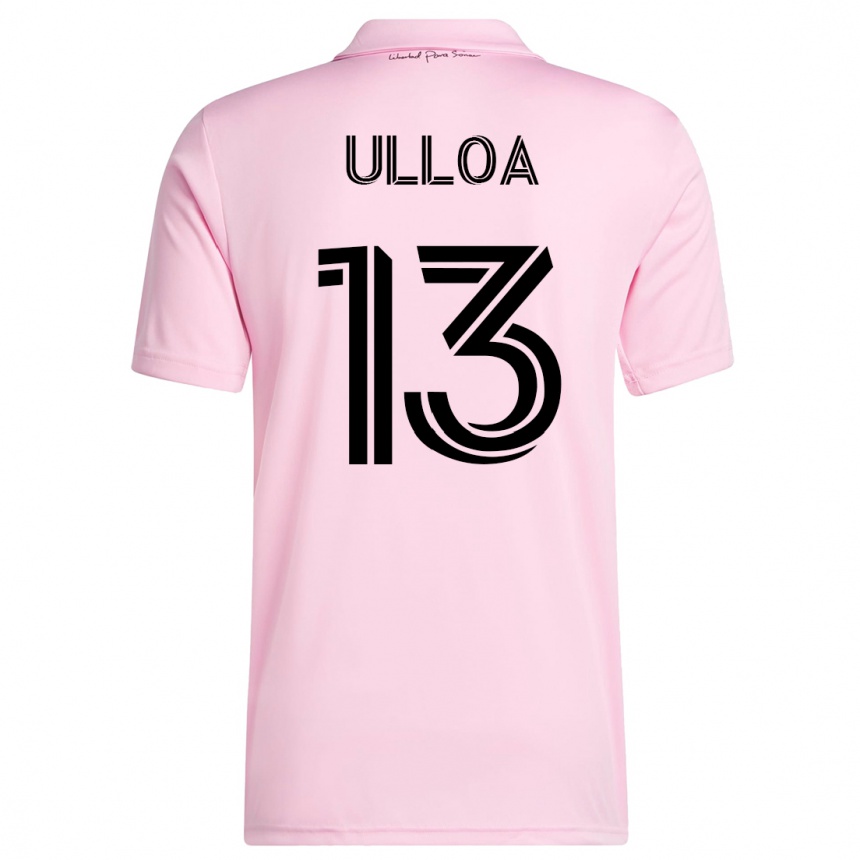 Niño Fútbol Camiseta Víctor Ulloa #13 Rosa 1ª Equipación 2023/24 México