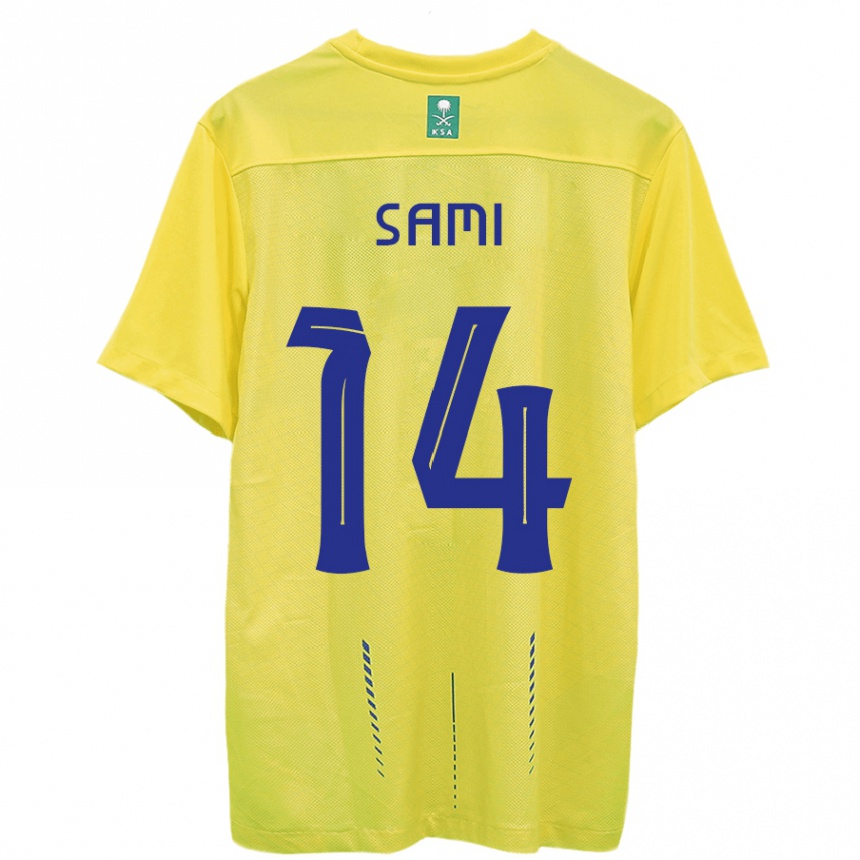 Niño Fútbol Camiseta Sami Al-Najei #14 Amarillo 1ª Equipación 2023/24 México