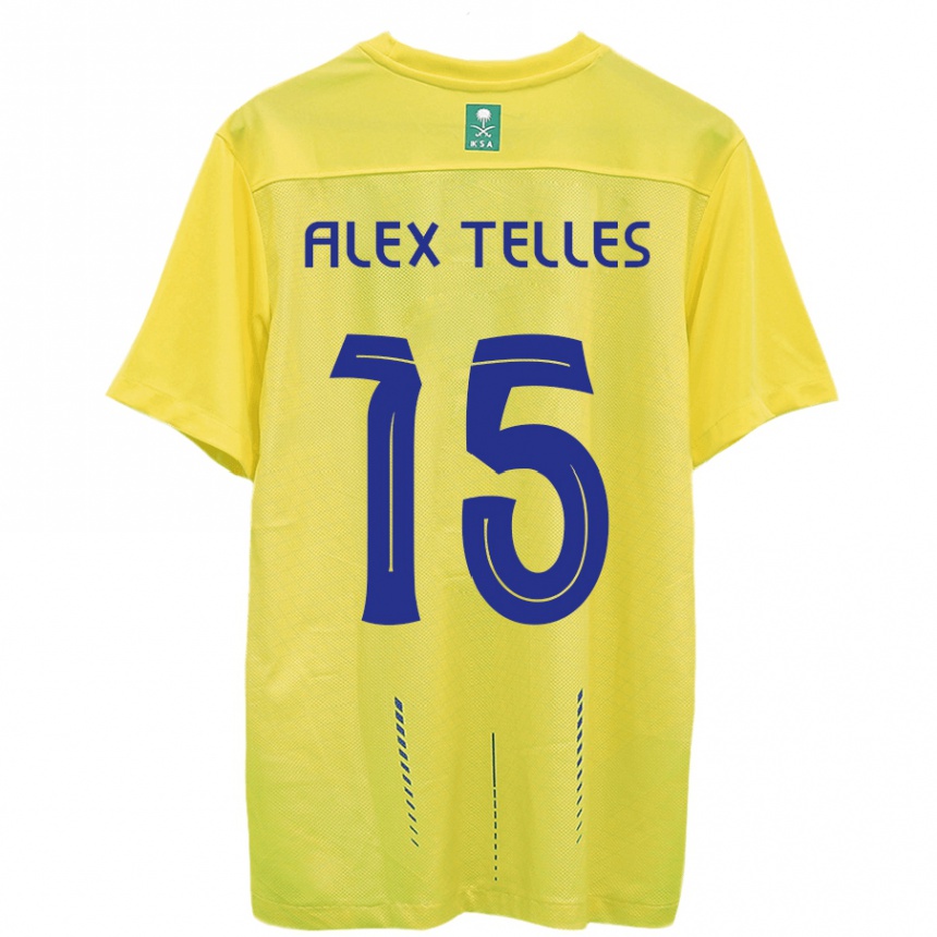 Niño Fútbol Camiseta Alex Telles #15 Amarillo 1ª Equipación 2023/24 México