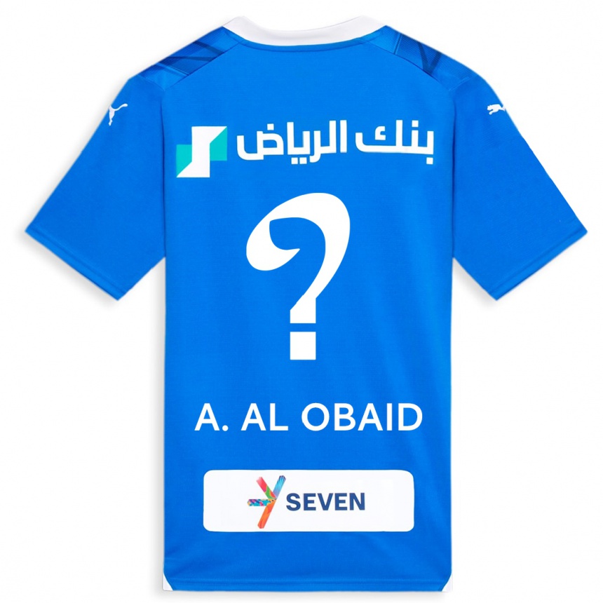 Niño Fútbol Camiseta Abdulrahman Al-Obaid #0 Azul 1ª Equipación 2023/24 México