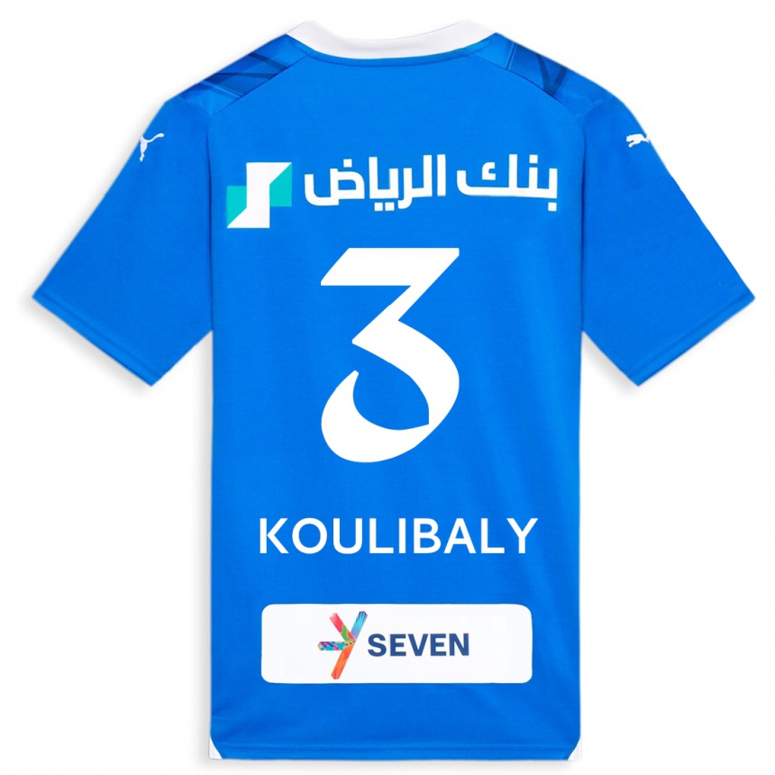 Niño Fútbol Camiseta Kalidou Koulibaly #3 Azul 1ª Equipación 2023/24 México