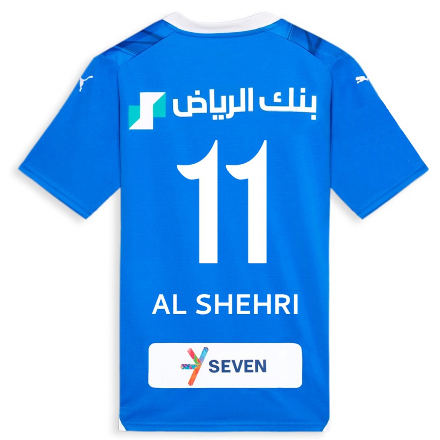 Niño Fútbol Camiseta Saleh Al-Shehri #11 Azul 1ª Equipación 2023/24 México