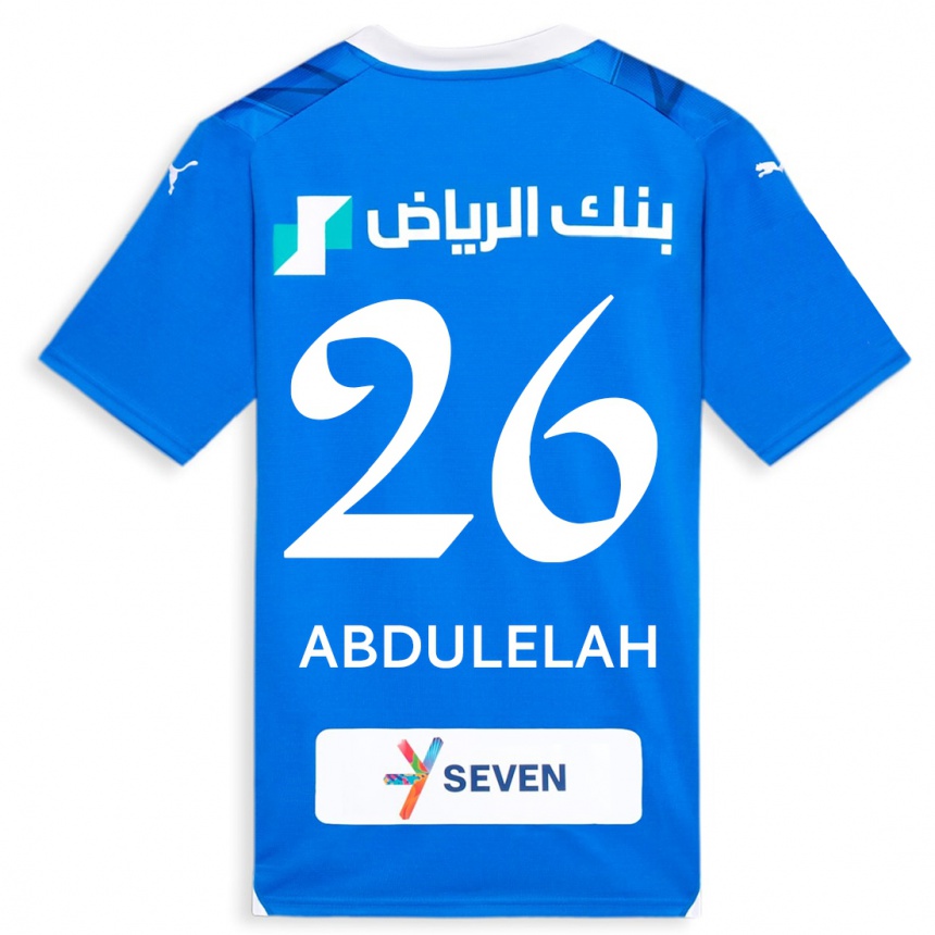 Niño Fútbol Camiseta Abdulelah Al-Malki #26 Azul 1ª Equipación 2023/24 México