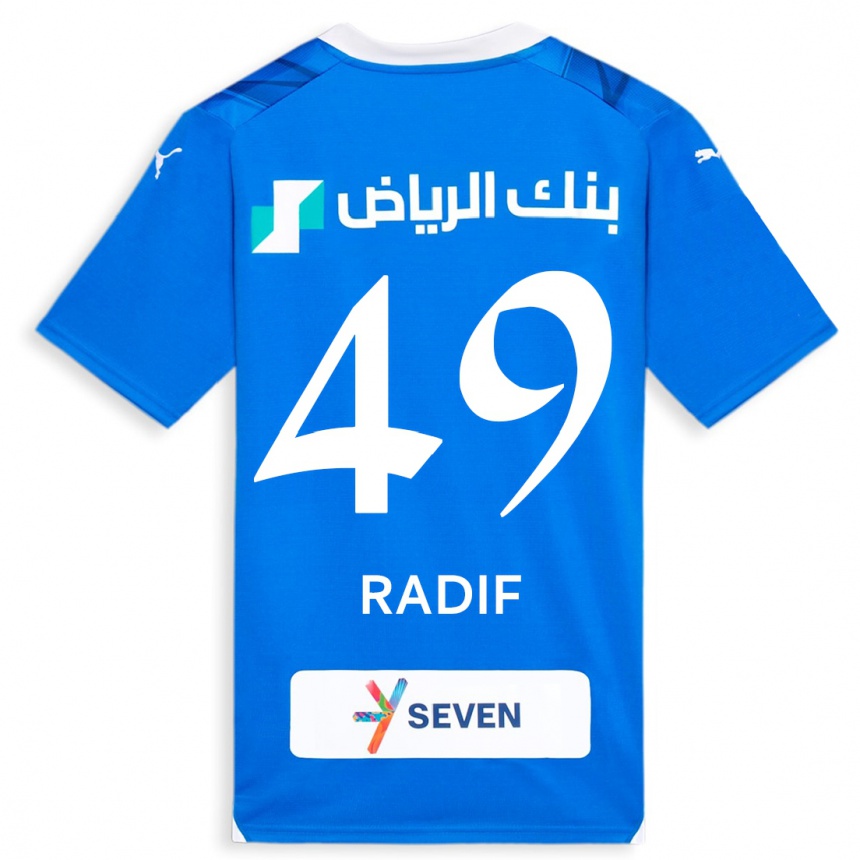 Niño Fútbol Camiseta Abdullah Radif #49 Azul 1ª Equipación 2023/24 México