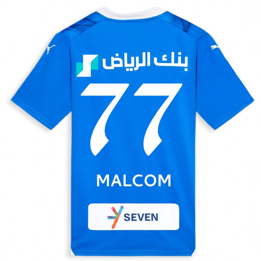 Niño Fútbol Camiseta Malcom #77 Azul 1ª Equipación 2023/24 México