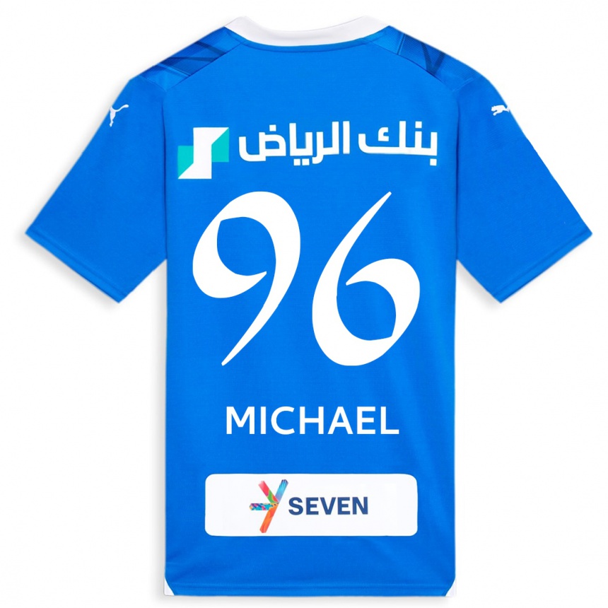 Niño Fútbol Camiseta Michael #96 Azul 1ª Equipación 2023/24 México