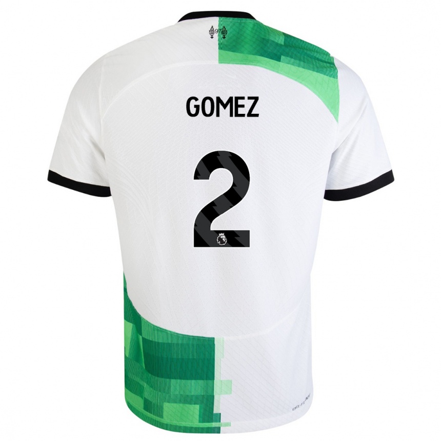 Niño Fútbol Camiseta Joe Gomez #2 Blanco Verde 2ª Equipación 2023/24 México