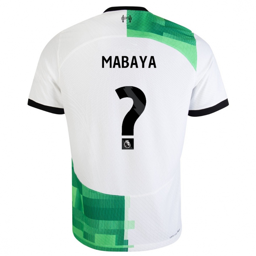 Niño Fútbol Camiseta Isaac Mabaya #0 Blanco Verde 2ª Equipación 2023/24 México