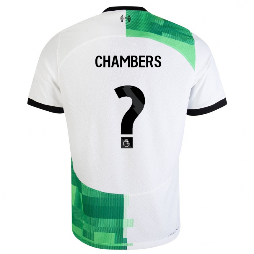 Niño Fútbol Camiseta Luke Chambers #0 Blanco Verde 2ª Equipación 2023/24 México