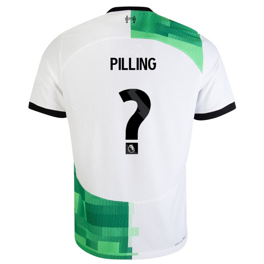 Niño Fútbol Camiseta Tommy Pilling #0 Blanco Verde 2ª Equipación 2023/24 México