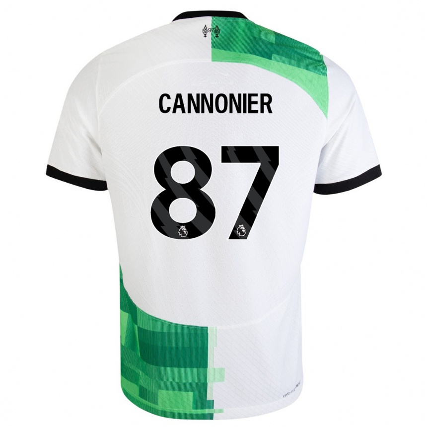 Niño Fútbol Camiseta Oakley Cannonier #87 Blanco Verde 2ª Equipación 2023/24 México