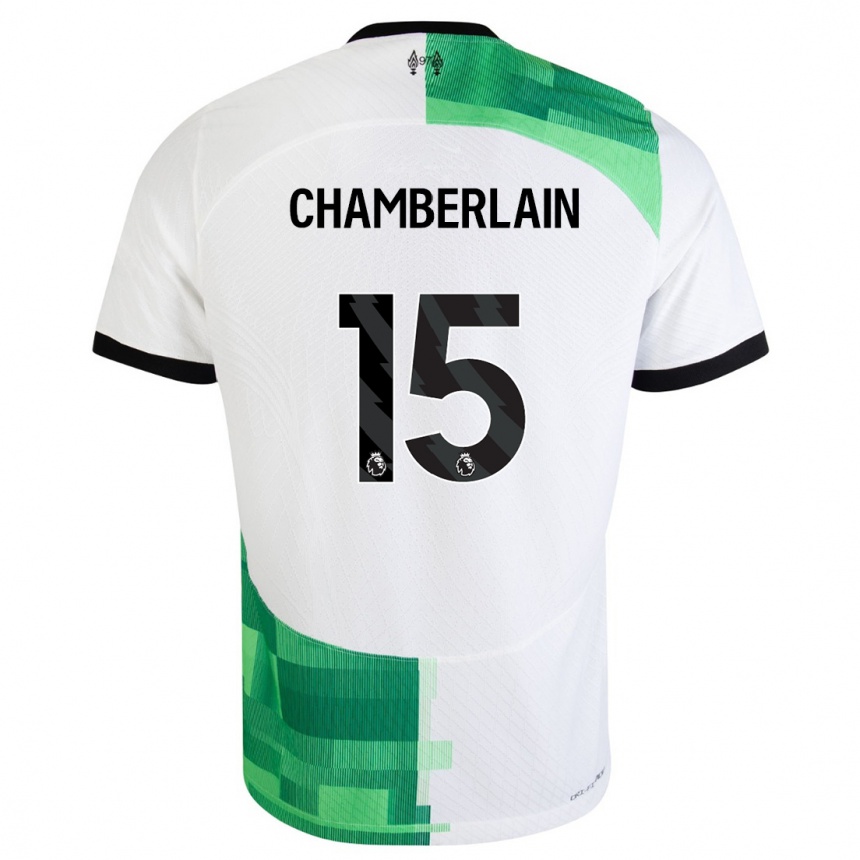 Niño Fútbol Camiseta Alex Oxlade Chamberlain #15 Blanco Verde 2ª Equipación 2023/24 México