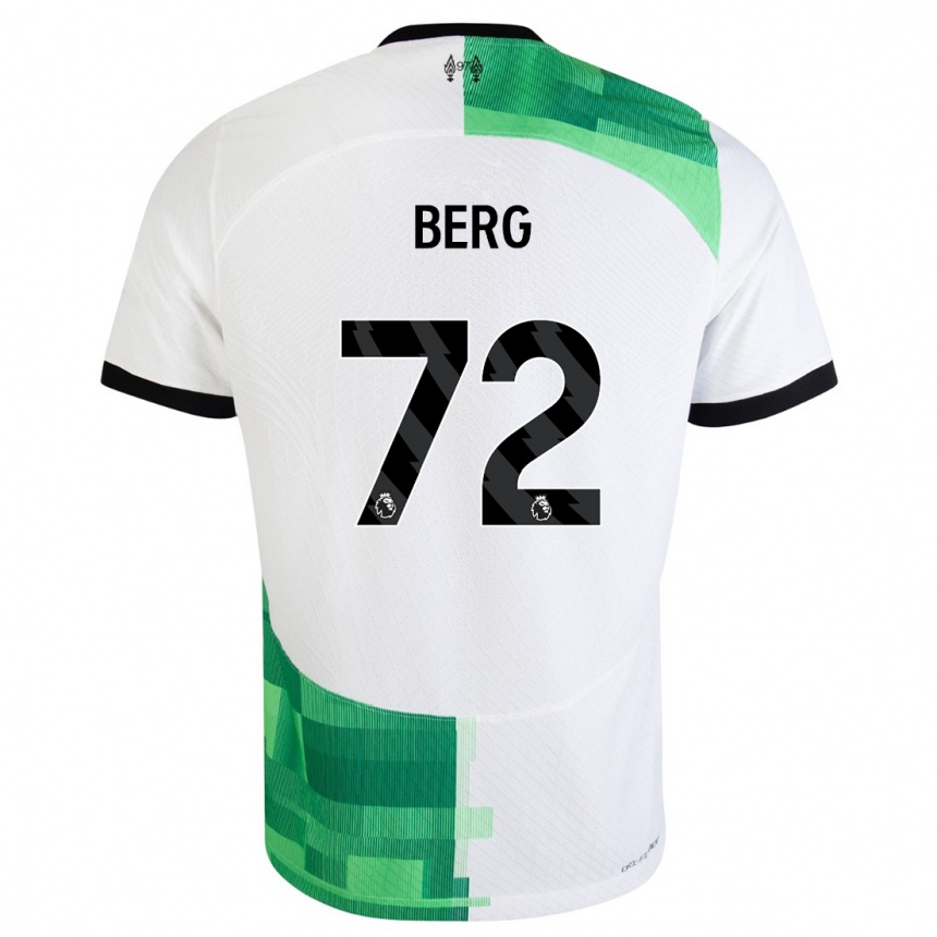 Niño Fútbol Camiseta Sepp Van Den Berg #72 Blanco Verde 2ª Equipación 2023/24 México