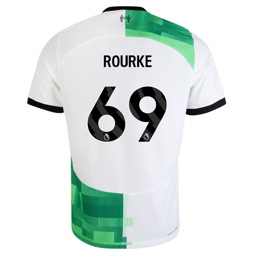 Niño Fútbol Camiseta Fidel O'rourke #69 Blanco Verde 2ª Equipación 2023/24 México