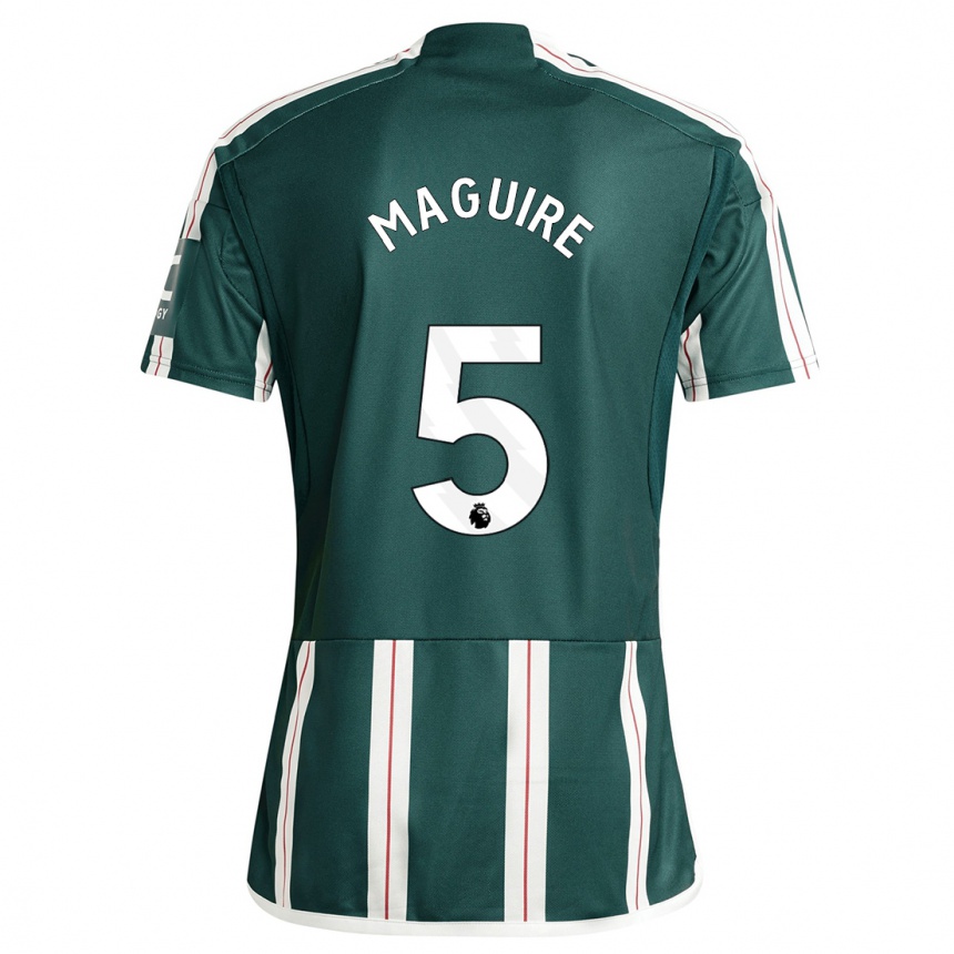 Niño Fútbol Camiseta Harry Maguire #5 Verde Oscuro 2ª Equipación 2023/24 México