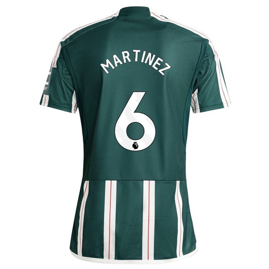 Niño Fútbol Camiseta Lisandro Martínez #6 Verde Oscuro 2ª Equipación 2023/24 México