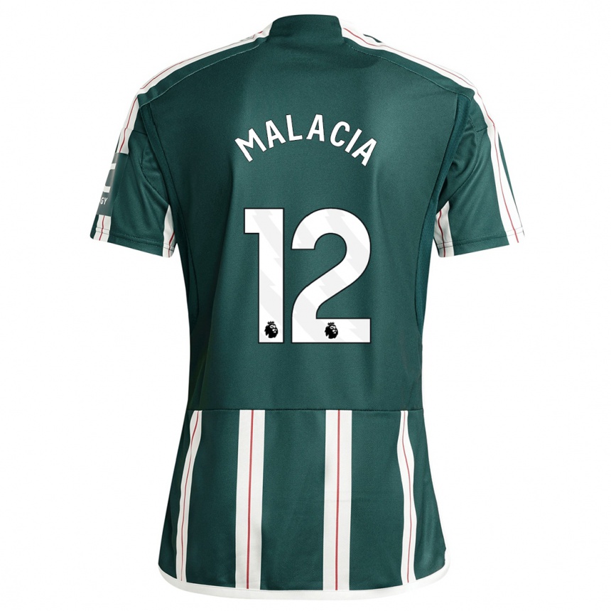 Niño Fútbol Camiseta Tyrell Malacia #12 Verde Oscuro 2ª Equipación 2023/24 México